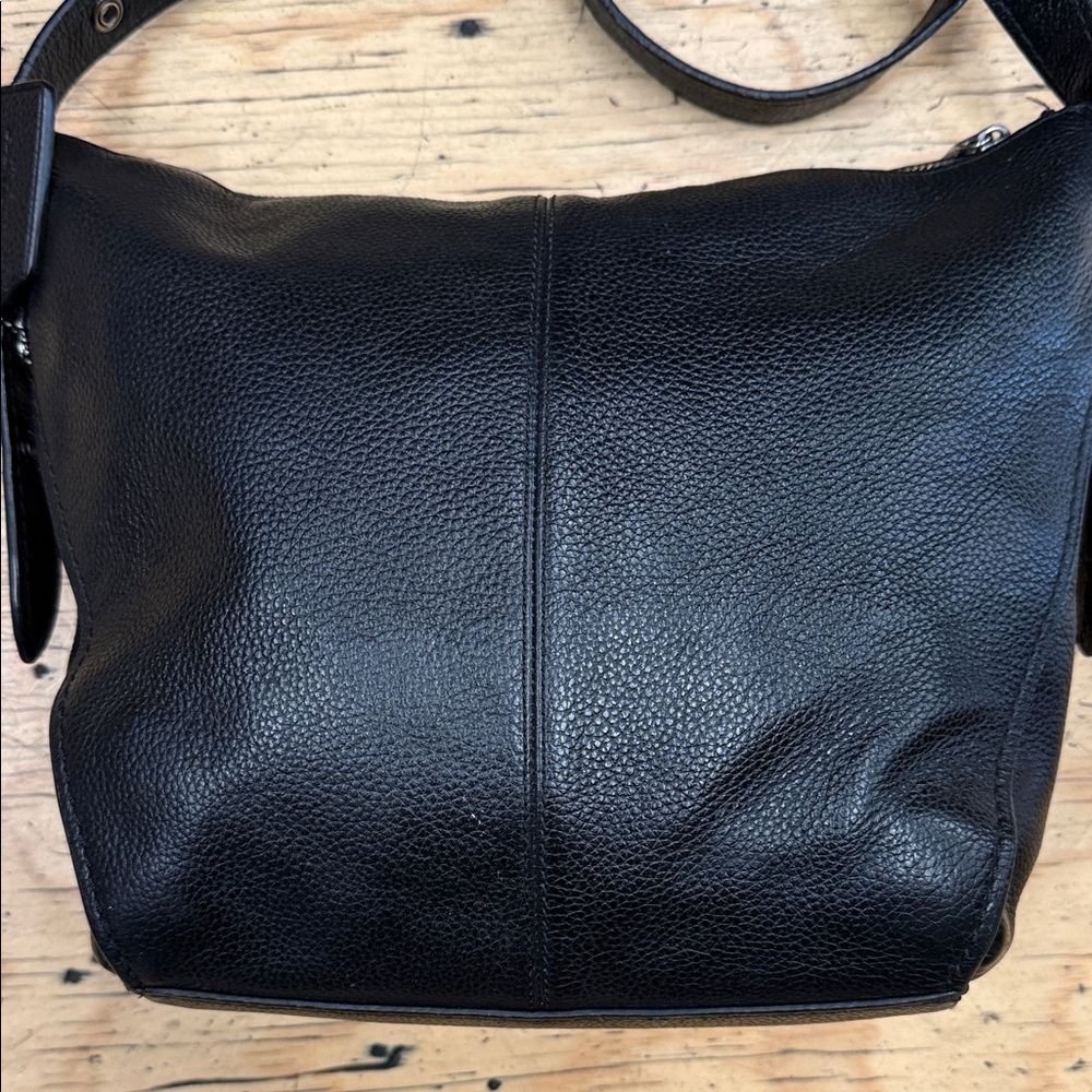 Coach Black Pebbled Leather Shoulder Bag - Picture 4 of 7